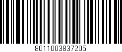 Código de barras (EAN, GTIN, SKU, ISBN): '8011003837205'