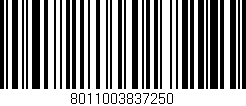 Código de barras (EAN, GTIN, SKU, ISBN): '8011003837250'