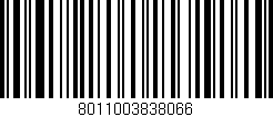 Código de barras (EAN, GTIN, SKU, ISBN): '8011003838066'