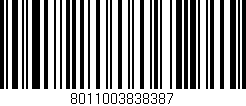 Código de barras (EAN, GTIN, SKU, ISBN): '8011003838387'