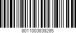 Código de barras (EAN, GTIN, SKU, ISBN): '8011003839285'