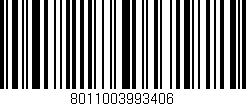 Código de barras (EAN, GTIN, SKU, ISBN): '8011003993406'