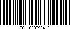 Código de barras (EAN, GTIN, SKU, ISBN): '8011003993413'
