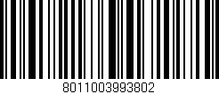 Código de barras (EAN, GTIN, SKU, ISBN): '8011003993802'