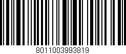 Código de barras (EAN, GTIN, SKU, ISBN): '8011003993819'
