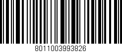 Código de barras (EAN, GTIN, SKU, ISBN): '8011003993826'