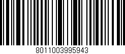Código de barras (EAN, GTIN, SKU, ISBN): '8011003995943'