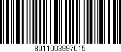 Código de barras (EAN, GTIN, SKU, ISBN): '8011003997015'