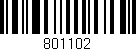 Código de barras (EAN, GTIN, SKU, ISBN): '801102'