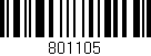 Código de barras (EAN, GTIN, SKU, ISBN): '801105'