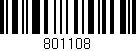 Código de barras (EAN, GTIN, SKU, ISBN): '801108'