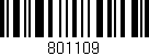 Código de barras (EAN, GTIN, SKU, ISBN): '801109'