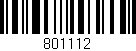 Código de barras (EAN, GTIN, SKU, ISBN): '801112'