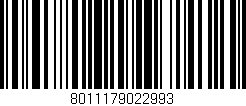 Código de barras (EAN, GTIN, SKU, ISBN): '8011179022993'