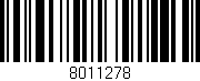 Código de barras (EAN, GTIN, SKU, ISBN): '8011278'