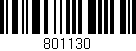 Código de barras (EAN, GTIN, SKU, ISBN): '801130'