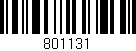 Código de barras (EAN, GTIN, SKU, ISBN): '801131'