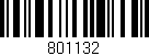 Código de barras (EAN, GTIN, SKU, ISBN): '801132'