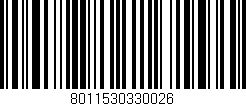 Código de barras (EAN, GTIN, SKU, ISBN): '8011530330026'
