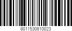 Código de barras (EAN, GTIN, SKU, ISBN): '8011530810023'