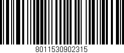 Código de barras (EAN, GTIN, SKU, ISBN): '8011530902315'