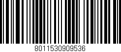 Código de barras (EAN, GTIN, SKU, ISBN): '8011530909536'