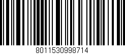 Código de barras (EAN, GTIN, SKU, ISBN): '8011530998714'