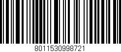 Código de barras (EAN, GTIN, SKU, ISBN): '8011530998721'
