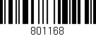 Código de barras (EAN, GTIN, SKU, ISBN): '801168'