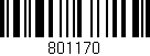 Código de barras (EAN, GTIN, SKU, ISBN): '801170'
