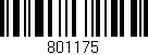 Código de barras (EAN, GTIN, SKU, ISBN): '801175'