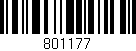 Código de barras (EAN, GTIN, SKU, ISBN): '801177'