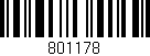 Código de barras (EAN, GTIN, SKU, ISBN): '801178'