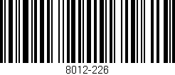 Código de barras (EAN, GTIN, SKU, ISBN): '8012-226'