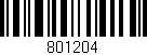Código de barras (EAN, GTIN, SKU, ISBN): '801204'