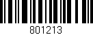 Código de barras (EAN, GTIN, SKU, ISBN): '801213'