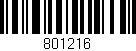 Código de barras (EAN, GTIN, SKU, ISBN): '801216'