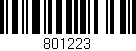 Código de barras (EAN, GTIN, SKU, ISBN): '801223'