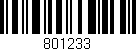 Código de barras (EAN, GTIN, SKU, ISBN): '801233'