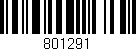 Código de barras (EAN, GTIN, SKU, ISBN): '801291'