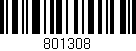 Código de barras (EAN, GTIN, SKU, ISBN): '801308'