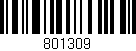 Código de barras (EAN, GTIN, SKU, ISBN): '801309'