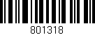 Código de barras (EAN, GTIN, SKU, ISBN): '801318'
