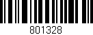 Código de barras (EAN, GTIN, SKU, ISBN): '801328'