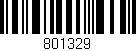 Código de barras (EAN, GTIN, SKU, ISBN): '801329'