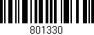 Código de barras (EAN, GTIN, SKU, ISBN): '801330'