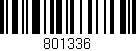 Código de barras (EAN, GTIN, SKU, ISBN): '801336'