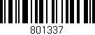Código de barras (EAN, GTIN, SKU, ISBN): '801337'