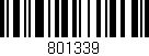 Código de barras (EAN, GTIN, SKU, ISBN): '801339'