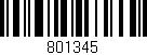 Código de barras (EAN, GTIN, SKU, ISBN): '801345'